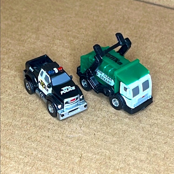 Tonka Toy Police and Garbage Truck Mini Micro Police Pickup Truck - Picture 1 of 7